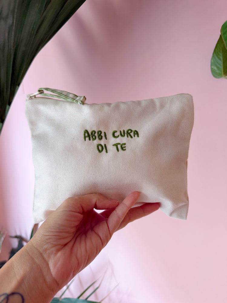 pochette in canvas