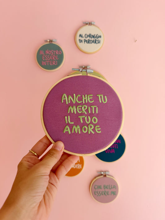 Telaio Anche tu meriti il tuo amore