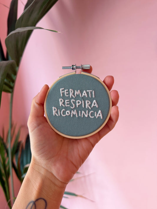 Telaio Fermati respira ricomincia
