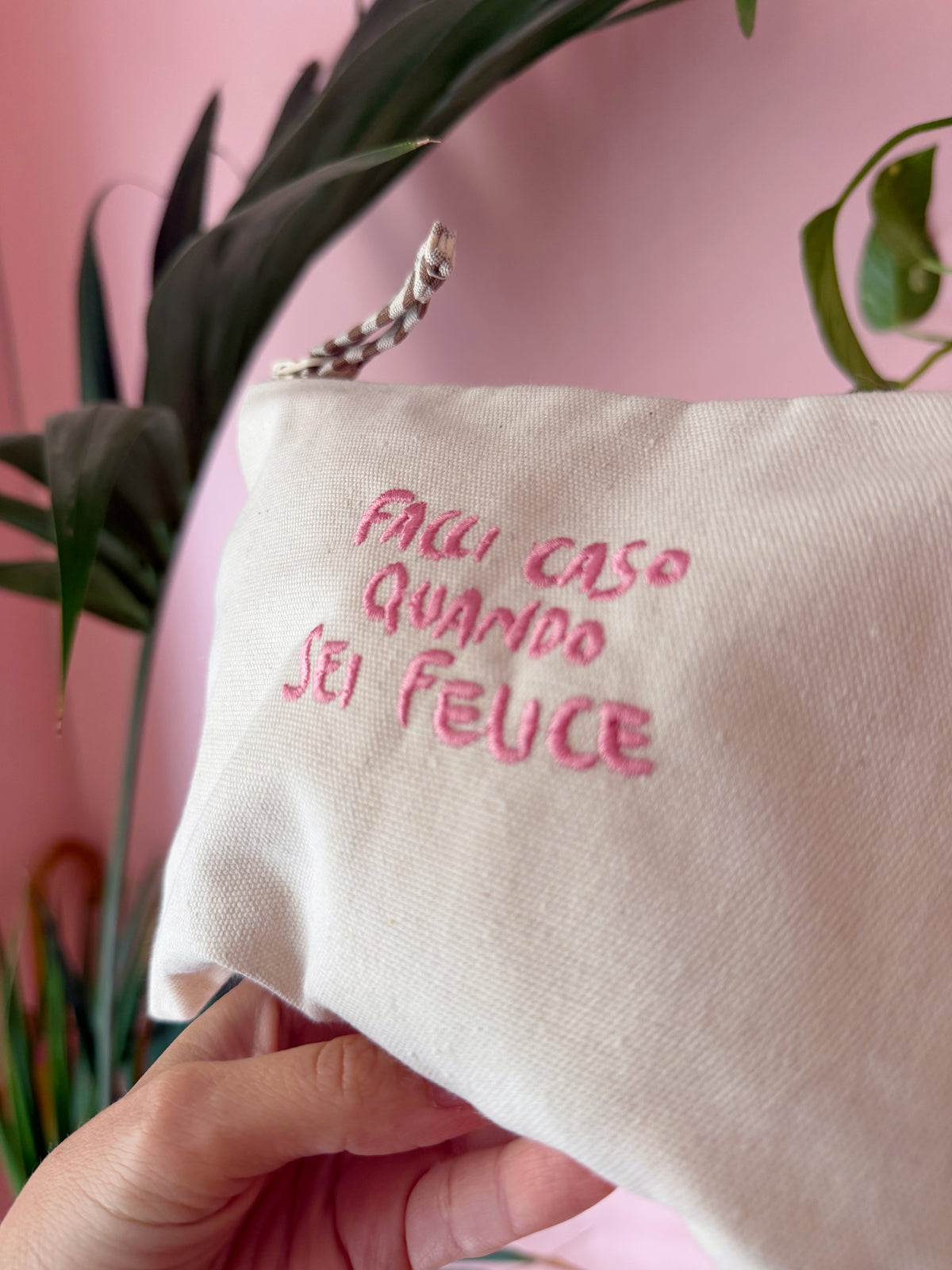 Pochette Canvas Facci caso quando sei felice