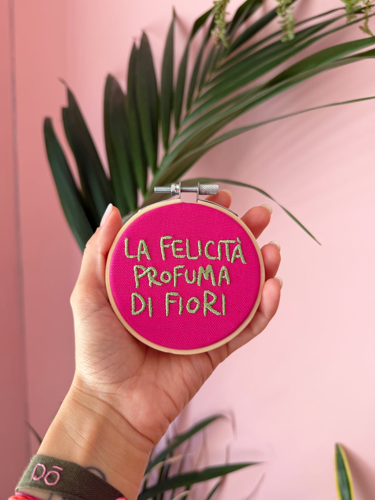 Telaio La felicità profuma di fiori