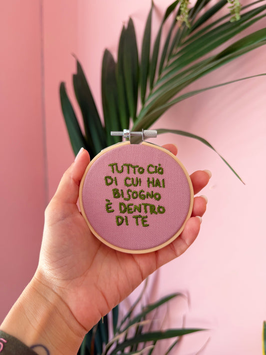 Telaio Tutto ciò di cui hai bisogno è dentro di te